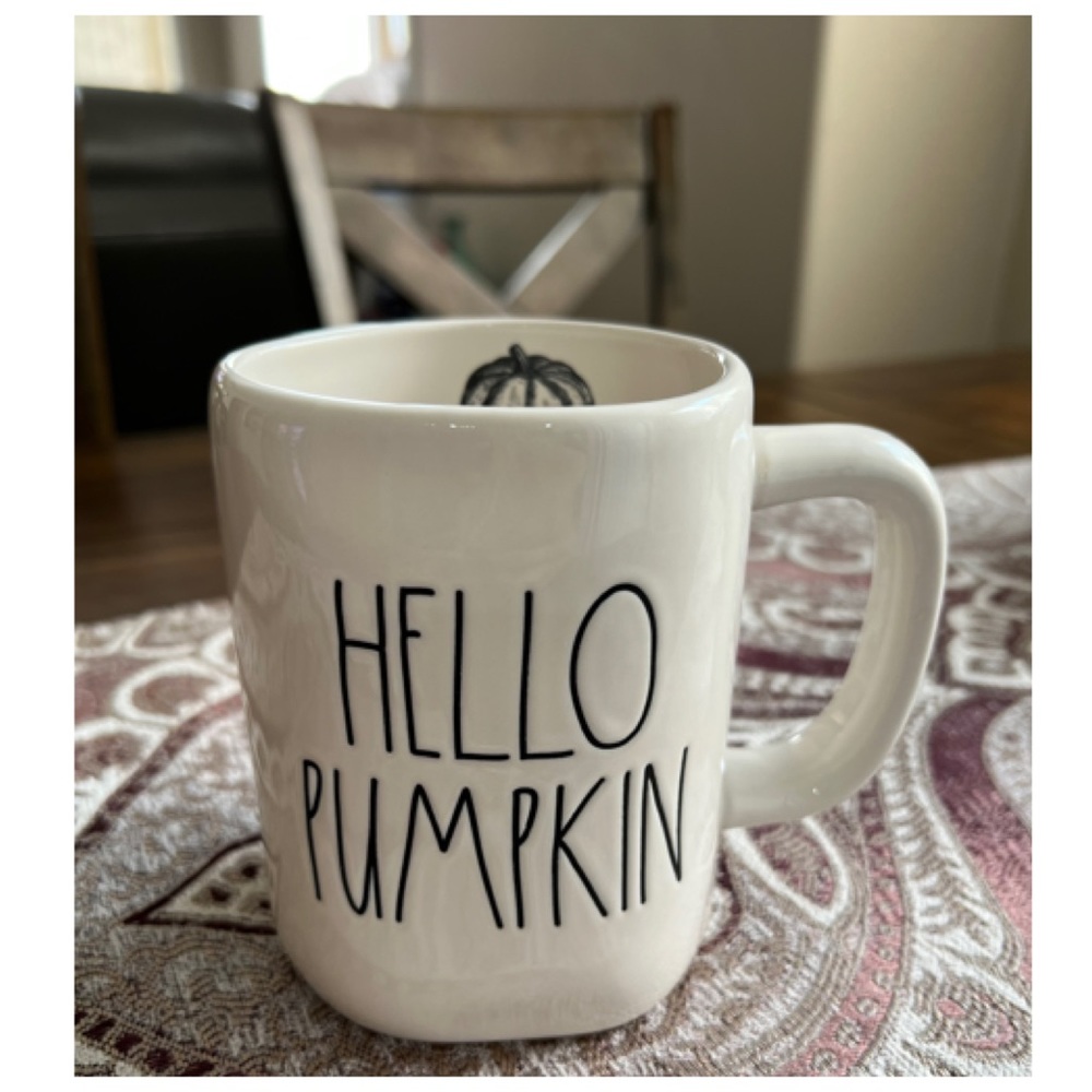 NEW Rae Dunn Hello Pumpkin Fall Mug With Pumpkin Inside